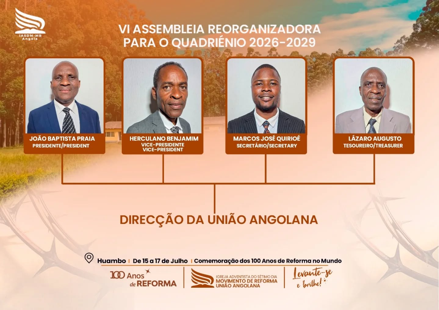 Congresso de 100 Anos de Movimento de Reforma no Mundo: Levanta-se e Brilhe